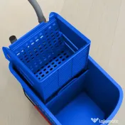 HOMCOM Cărucior Profesional pentru Curățenie cu Găleată pentru Mop de 20L, 60x27x70,5 cm, Albastru 