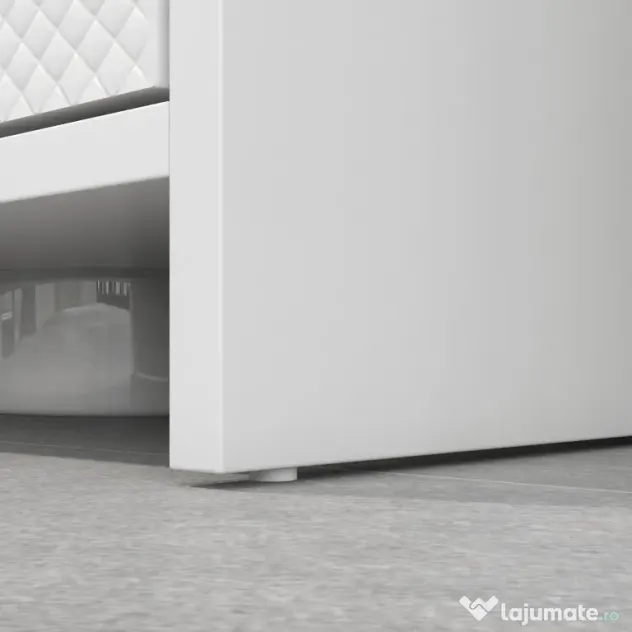 HOMCOM Mobilier Sub Chiuvetă pentru Baie cu 2 Uși, Dulap de Baie cu Decupaj în U pentru Țevi, 60x30x60 cm, Alb | Aosom Romania