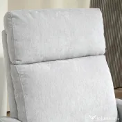 HOMCOM Fotoliu Reglabil Manual cu Suport pentru Picioare, Brațe Curbate și Picioare din Lemn, 68x90x106 cm, Gri Deschis | Aosom Romania 