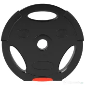 SPORTNOW Set de Discuri de Greutăți, cu Două Discuri de 7,5 kg și Două de 5 kg, Negru | Aosom Romania