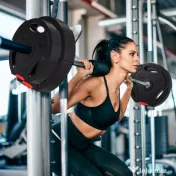 SPORTNOW Set de Discuri de Greutăți, cu Două Discuri de 7,5 kg și Două de 5 kg, Negru | Aosom Romania