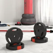 SPORTNOW Set de Discuri de Greutăți, cu Două Discuri de 7,5 kg și Două de 5 kg, Negru | Aosom Romania