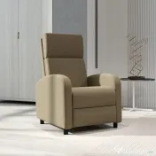 Fotoliu Relax HOMCOM Înclinabil Manual la 160° cu Suport pentru Picioare, Fotoliu Ergonomic Tapițat în Material Efect de In pentru Dormitor, Birou, Living și Sufragerie, Bej | Aosom Romania