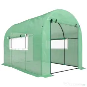 Outsunny Seră tip Tunel Walk-In 300 x 200 cm - Verde | Aosom Romania 