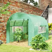 Outsunny Seră tip Tunel Walk-In 300 x 200 cm - Verde | Aosom Romania 