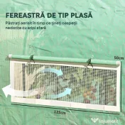 Outsunny Seră tip Tunel Walk-In 300 x 200 cm - Verde | Aosom Romania 