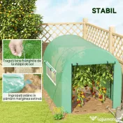 Outsunny Seră tip Tunel Walk-In 300 x 200 cm - Verde | Aosom Romania 