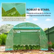 Outsunny Prelata Sera 6×3×2 m – Cu 12 Ferestre, Usa Rulanta si Margini | Aosom Romania 
