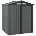 Outsunny Căsuță de Grădină cu Acoperiș Înclinat, 152x132x188 cm, Verde | Aosom Romania