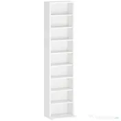 HOMCOM Unitate de Stocare pentru 260 de CD-uri/120 de DVD-uri - Alb | Aosom Romania 