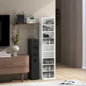 HOMCOM Unitate de Stocare pentru 260 de CD-uri/120 de DVD-uri - Alb | Aosom Romania 