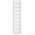 HOMCOM Unitate de Stocare pentru 260 de CD-uri/120 de DVD-uri - Alb