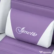 Vinsetto Scaun Gaming cu Urechi de Iepuraș, Suport pentru Picioare, Perne, Reglabil și Reclinabil, Mov | Aosom Romania 