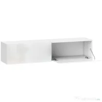 HOMCOM Dulap TV Suspendat pentru Televizoare de 45"-55"-65" cu 2 Dulapuri, Alb | Aosom Romania