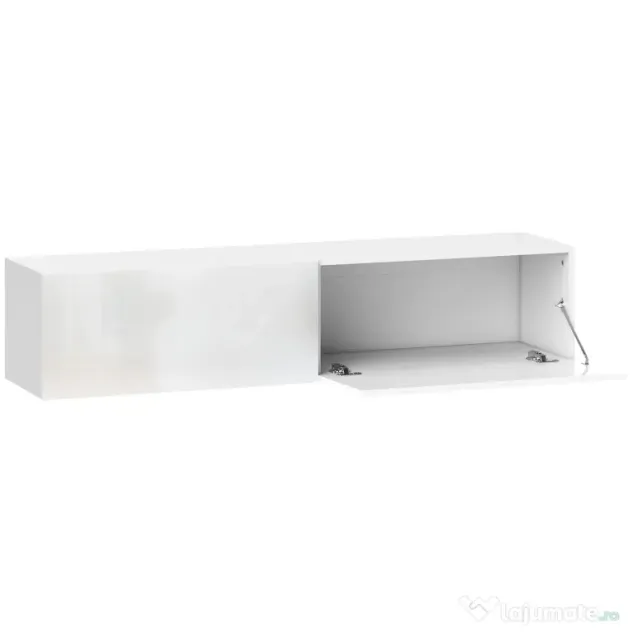 HOMCOM Dulap TV Suspendat pentru Televizoare de 45"-55"-65" cu 2 Dulapuri, Alb | Aosom Romania