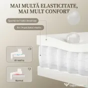 HOMCOM Scaun de Birou Rotativ din Bouclé cu Tetieră. Înălțime Reglabilă, Funcție Balansare, Gri Deschis-Alb | Aosom Romania
