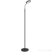 HOMCOM Lampă de Podea LED cu Telecomandă, Cap Rotativ, Reglare Luminozitate și Temperatură, Negru | Aosom Romania