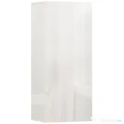 HOMCOM Dulap de Baie Suspendat cu Ușă Fără Mâner, 2 Rafturi Reglabile din Sticlă, Mobilier Suspendat Multifuncțional, 30x23,4x71,2 cm, Alb Lucios | Aosom Romania 