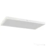 HOMCOM Set 2 Plafoniere LED Subțiri și Minimaliste cu Culoare Reglabilă, din Oțel și Plastic, 60x30x3.7 cm, Alb