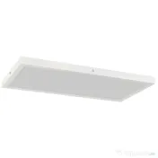 HOMCOM Set 2 Plafoniere LED Subțiri și Minimaliste cu Culoare Reglabilă, din Oțel și Plastic, 60x30x3.7 cm, Alb