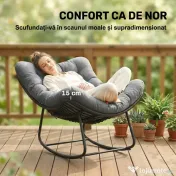 Outsunny Fotoliu ou ratan | Aosom Romania
