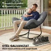 Outsunny Fotoliu ou ratan | Aosom Romania