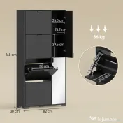 HOMCOM dulap pantofi înalt | Aosom Romania 