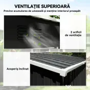 Outsunny cutie metalică | Aosom Romania