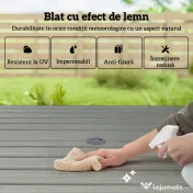 Outsunny scaune și masă de exterior din lemn și metal | Aosom Romania 