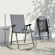 Outsunny scaune pliabile confortabile | Aosom Romania 