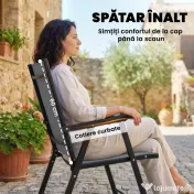 Outsunny scaune pliabile confortabile | Aosom Romania 