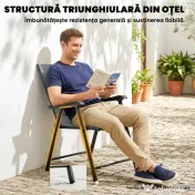 Outsunny scaune pliabile confortabile | Aosom Romania 