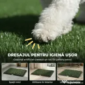 PawHut toaletă pentru câini sintetică | Aosom Romania