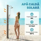 Outsunny Coloană de Duș Ecologică pentru Exterior 
