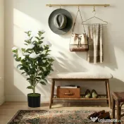 HOMCOM Plantă Artificială Camelie, Flori Realiste, 176 Frunze PEVA, Ghiveci PP, Alb | Aosom Romania 