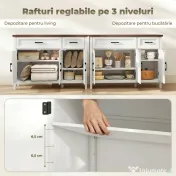 HOMCOM bufet dulap jos pentru depozitare | Aosom Romania 