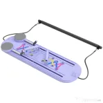 SPORTNOW Platformă Pilates 5 în 1 Pliabilă, Set Reformer pentru Antrenament Acasă, PP, Albastru Deschis