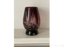 Vaza Cristal Bohemia Rosu Bordeaux