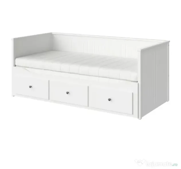Vand pat divan Ikea Hemnes alb