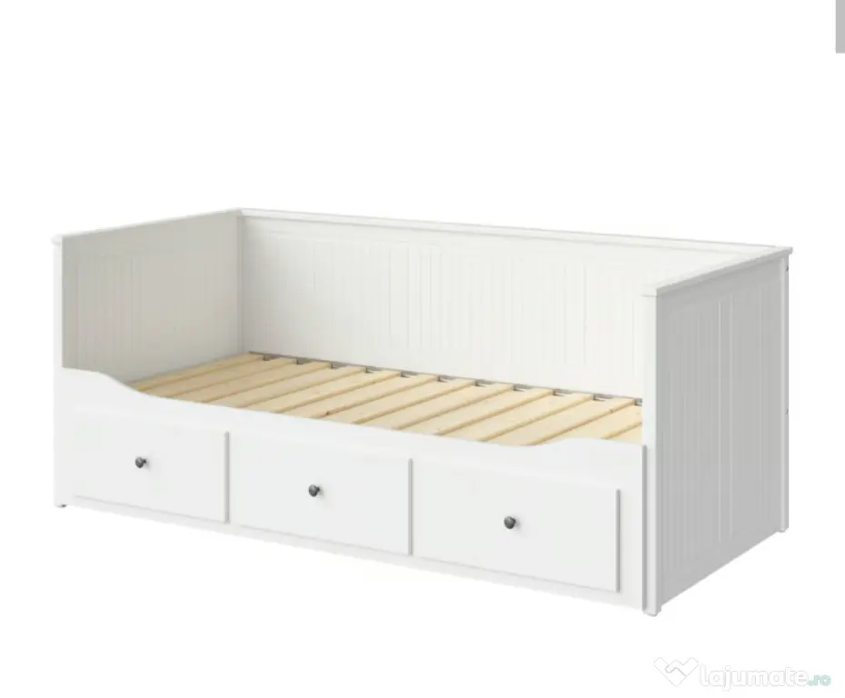 Vand pat divan Ikea Hemnes alb