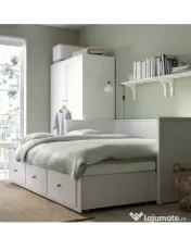 Vand pat divan Ikea Hemnes alb 