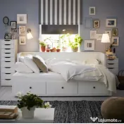 Vand pat divan Ikea Hemnes alb 