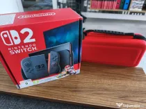 Vând Consola Nintendo Switch 2 cu geantă transport și folie protecție. 7 jocuri