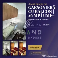 Garsonieră cu BALCON | 26 mp | UMF–Zorilor/P-ța Zorilor 