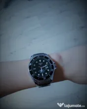 Ceas barbatesc elegant bratara inox 30m 