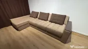 Canapea colțar extensibil + spațiu depozitare