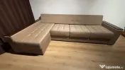 Canapea colțar extensibil + spațiu depozitare