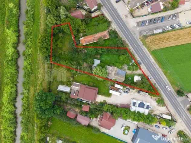 Casă cu teren 2.200 mp și deschidere la DN13 | Zonă mi...