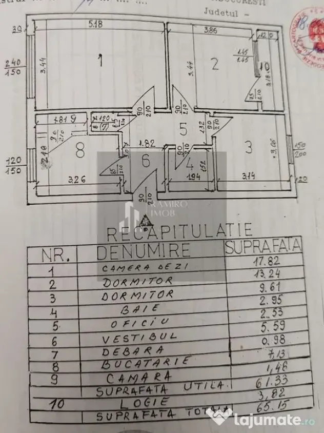 Apartament cu 3 camere, Auchan Titan/ 1 Dec 1918, DE RENOVAT