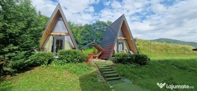 Pensiune în Călimănești + 2 A-Frame - Teren 5.574 mp ...